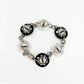 Black and white yin yang eye element handmade bracelet 