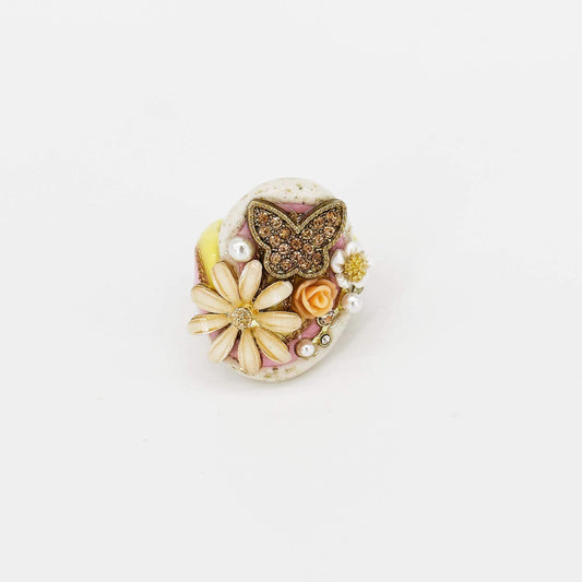 Öddsome Colletion Dreamland Enchanted Blossom Butterfly Ring Front View