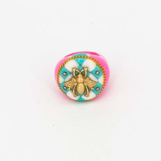 Öddsome Dreamland Collection-Beetle’s Charm Ring Front View